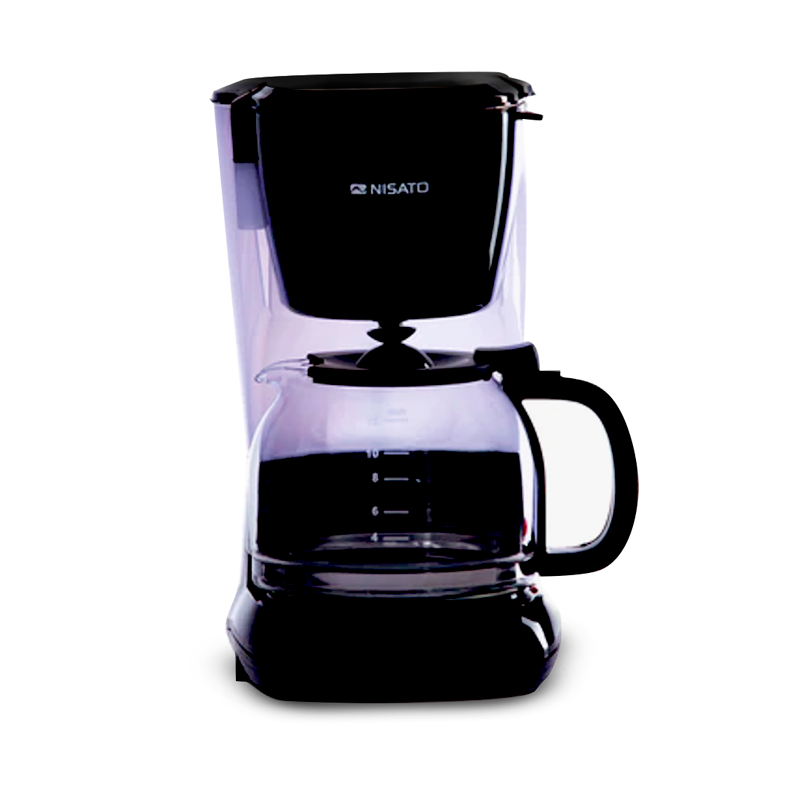 NISATO CAFETERA NEGRA DE 12 TZ CON FILTRO MODELO NCM-1212BDL