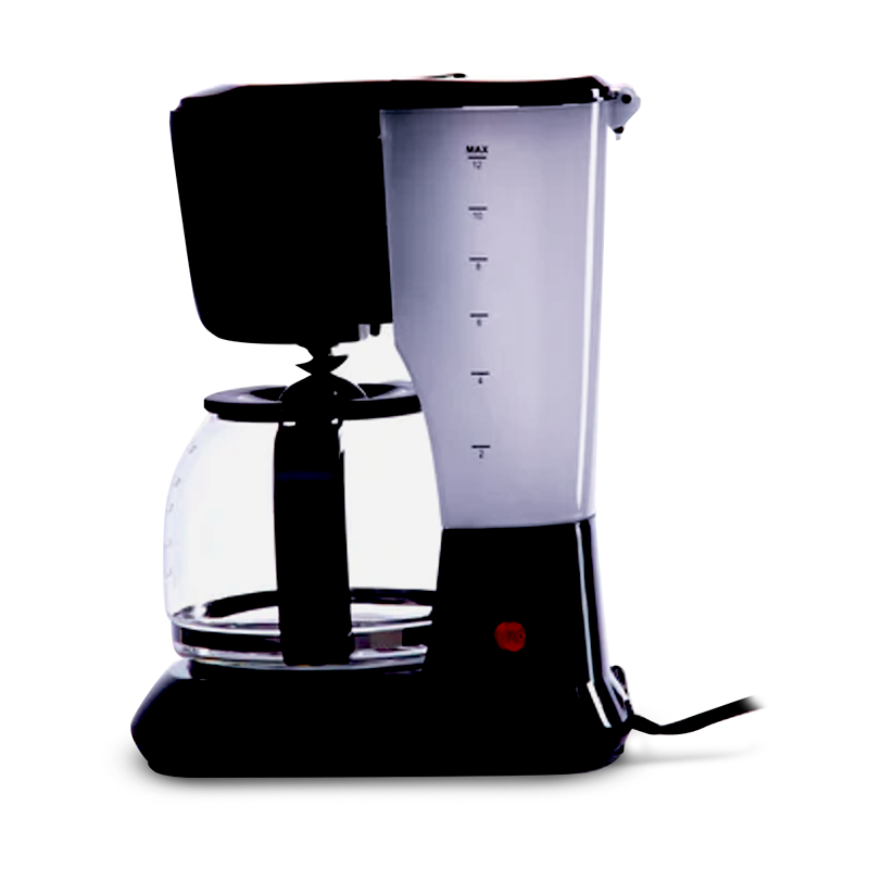 NISATO CAFETERA NEGRA DE 12 TZ CON FILTRO MODELO NCM-1212BDL