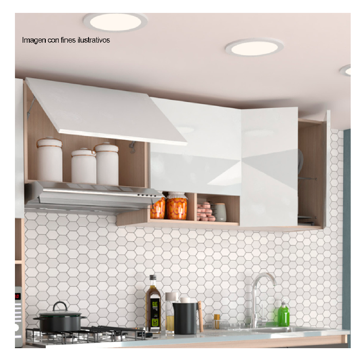 Gabinete de cocina suspendido modelo GCS174 Color arena blanco