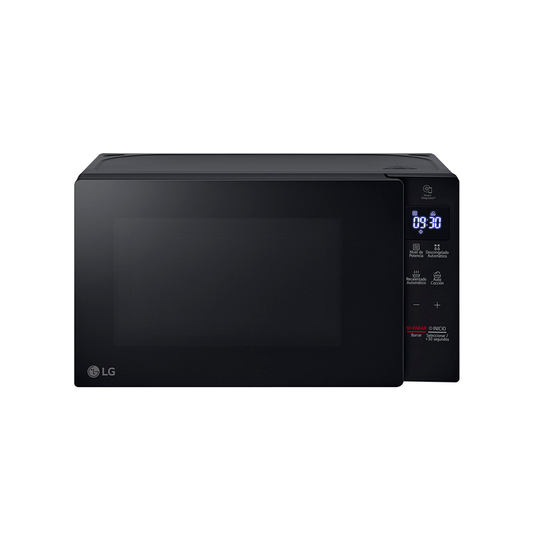 Microondas 0.7pc LG MS2032GAS Inverter Neochef, 700W color negro.
