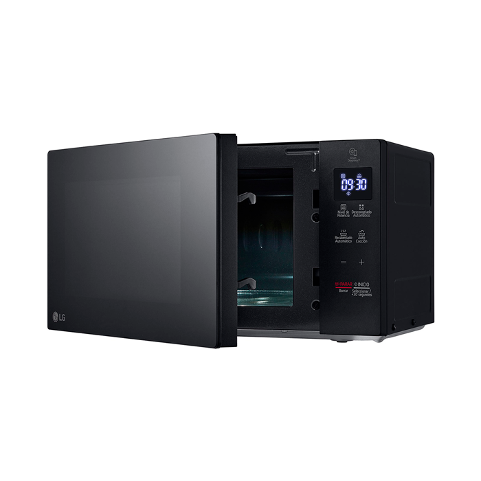 Microondas 0.7pc LG MS2032GAS Inverter Neochef, 700W color negro.