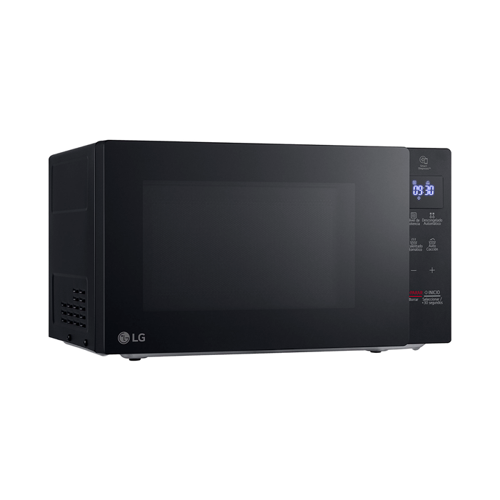 Microondas 0.7pc LG MS2032GAS Inverter Neochef, 700W color negro.
