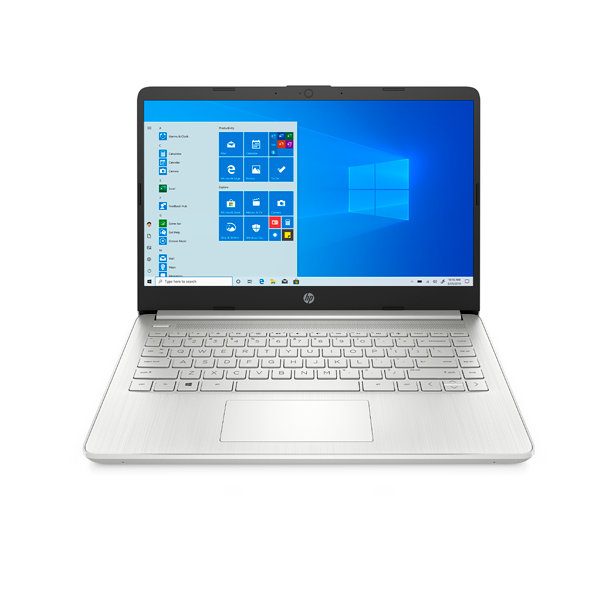 Laptop HP  14-DQ5009LA color silver.