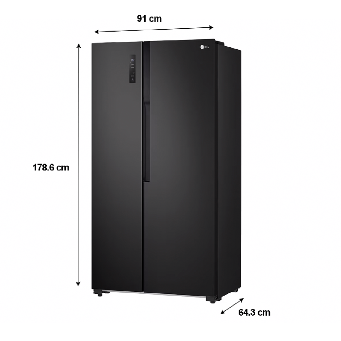 Refrigeradora LG 18 pc Side by Side GS51MPD Inverter