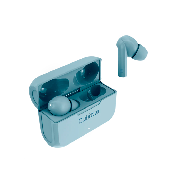 Audífonos Cubit inalambrico color azul CTEG2-2
