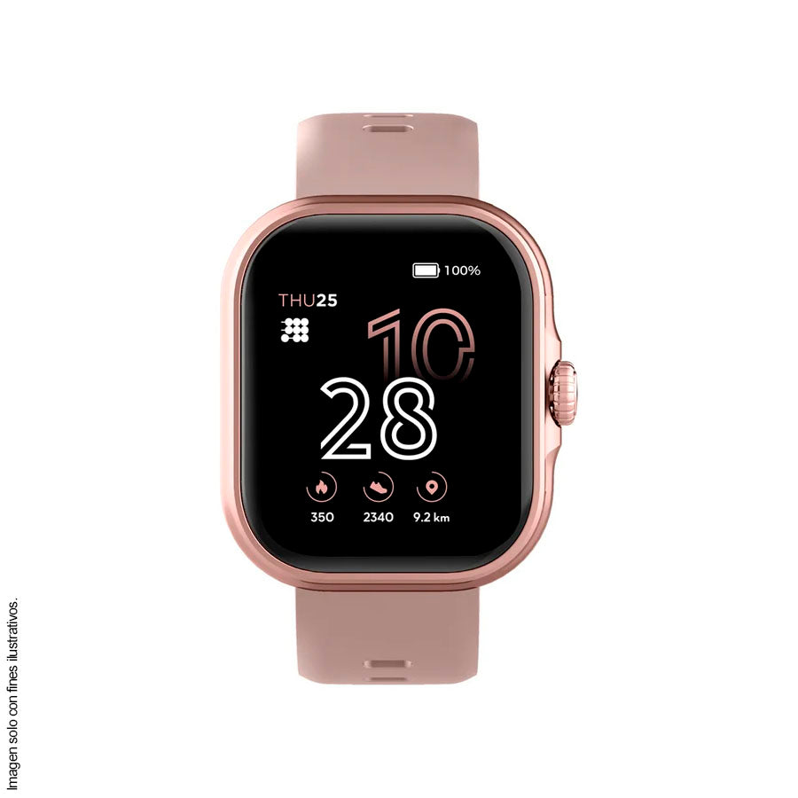 Reloj inteligente CT-VIVA5 Cubitt con bluetooth, color rosado