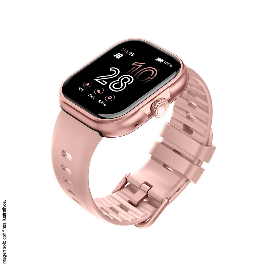 Reloj inteligente CT-VIVA5 Cubitt con bluetooth, color rosado
