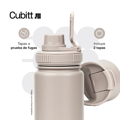 Termo para agua, 24 oz, CTHB24-9S, Cubitt, acero inoxidable, Arena
