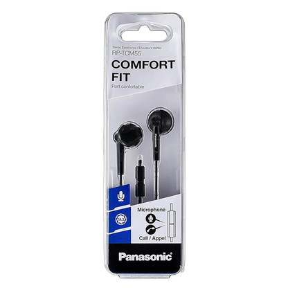 Audífono Negro Alámbrico In-Ear RP-TCM55E-K