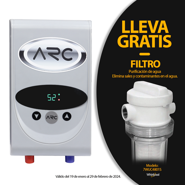 Calentador de paso eléctrico 15kw 4573 ARC + GRATIS filtro de agua 7WUC4801SO