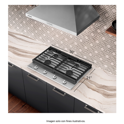 Estufa Empotrable a gas 30" NA30R5310FS/AA acero inoxidable Samsung