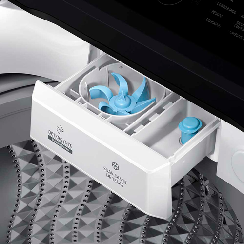 Lavadora 17kg WA17CG6441BWAP Samsung con tecnología inverter, tambor de acero inoxidable