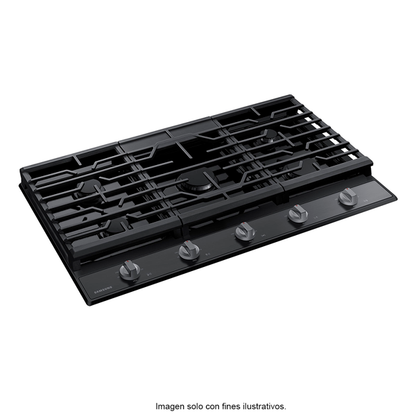 Estufa de 36" empotrable a gas acero inoxidable negro NA36R5310FS/AA Samsung