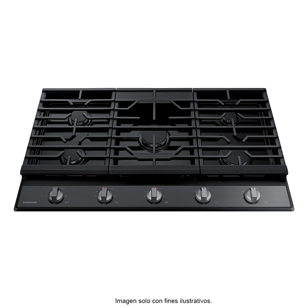 Estufa de 36" empotrable a gas acero inoxidable negro NA36R5310FS/AA Samsung