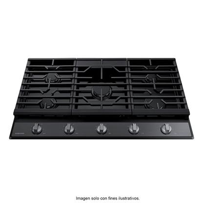 Estufa de 36" empotrable a gas acero inoxidable negro NA36R5310FS/AA Samsung