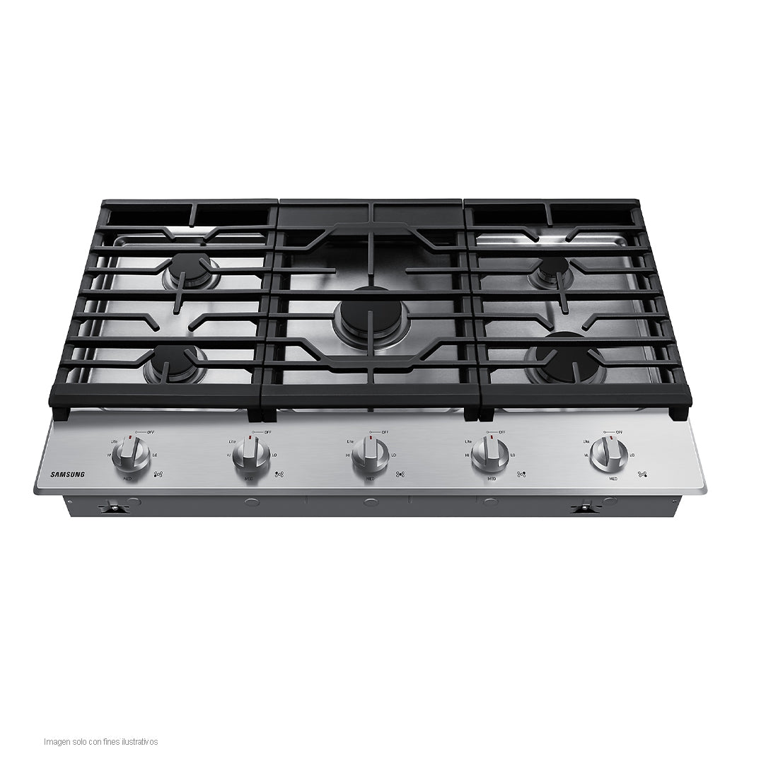 Estufa de 36" empotrable a gas acero inoxidable negro NA36R5310FS/AA Samsung