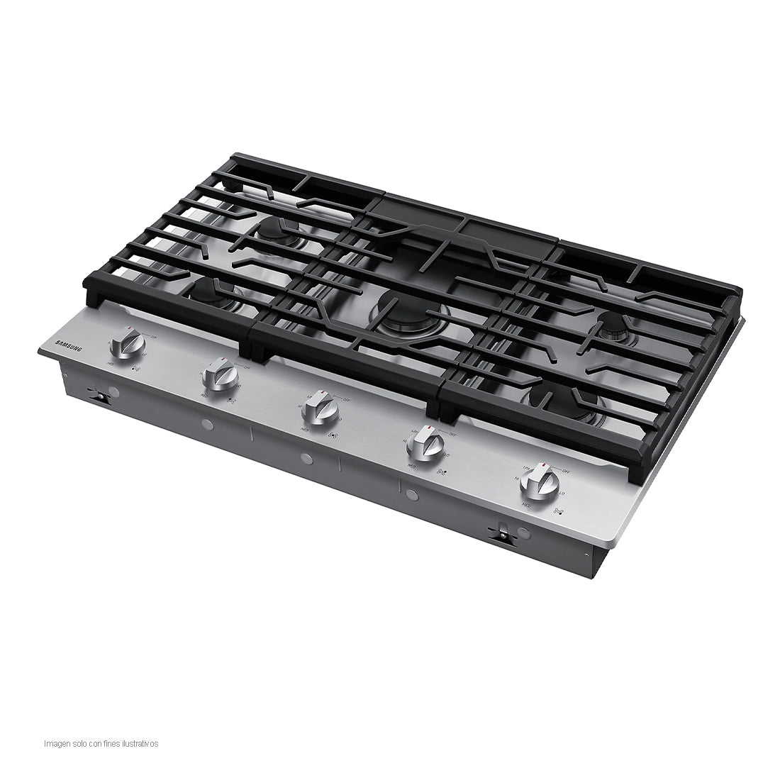 Estufa de 36" empotrable a gas acero inoxidable negro NA36R5310FS/AA Samsung