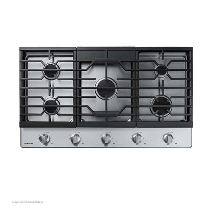 Estufa de 36" empotrable a gas acero inoxidable negro NA36R5310FS/AA Samsung