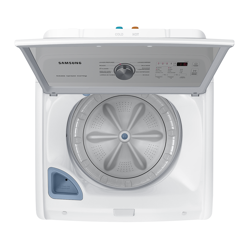 Lavadora 23kg WA23C3553GW/AP Samsung, carga superior, Wi-Fi, SmartThing, inverter color blanco.
