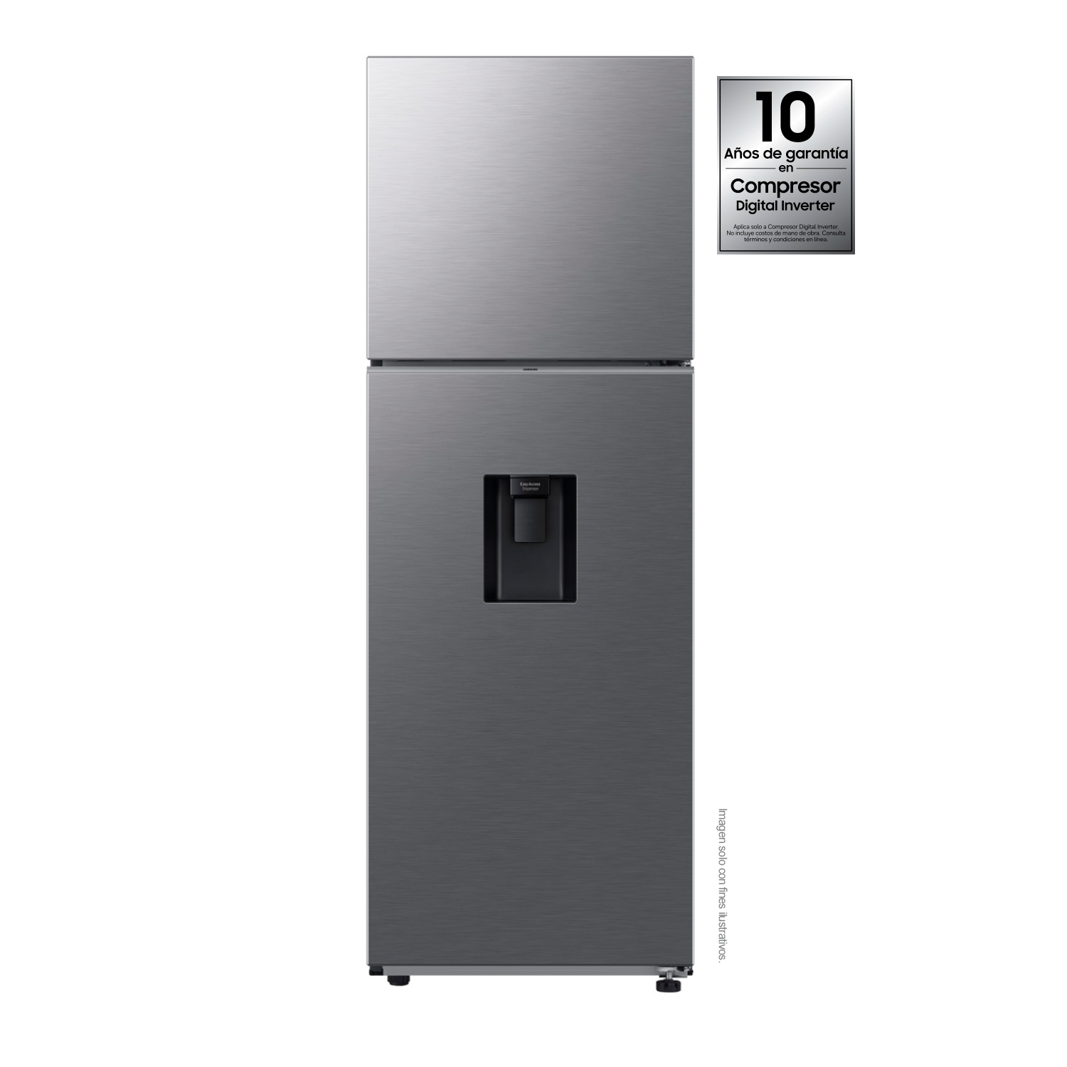 Refrigeradora 12pc RT35DG5224S9AP Samsung Top Mount, WiFi inteligente integrado dispensador de agua.