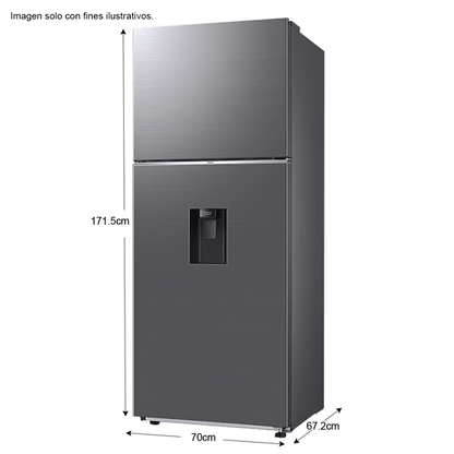 Refrigeradora 13pc Top Mount Dispensador de agua T38DG6224S9AP Silver WIFI Samsung