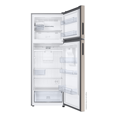 Refrigeradora 18 pc RT53DB6754ETAP Samsung, Top Mount  bespoke beige WiFi inteligente integrado dispensador de agua
