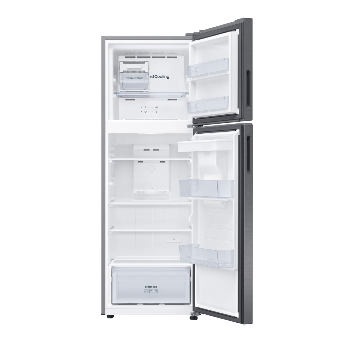 Refrigeradora 10pc RT31DG5224S9AP, Samsung Top Mount dispensador de agua WiFi inteligente integrado.