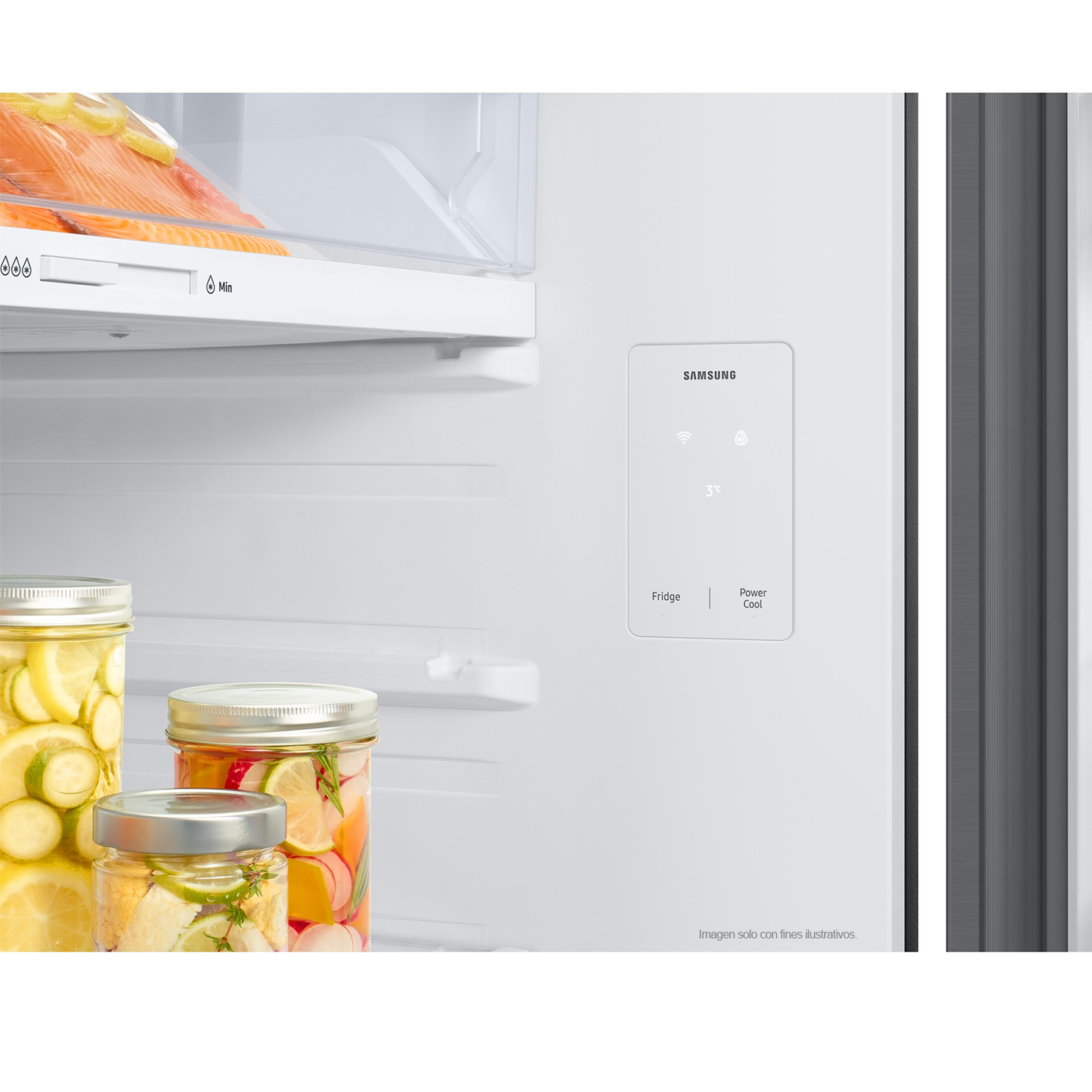 Refrigeradora Samsung 14pc RT42DG6734S9AP color silver  WiFi inteligente integrado dispensador de agua