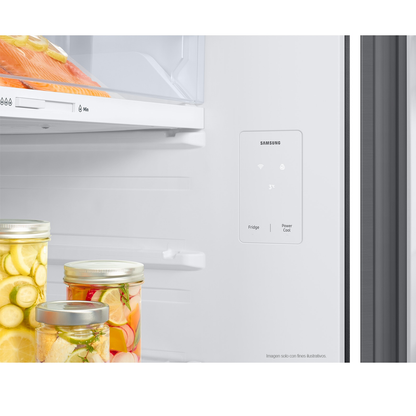 Refrigeradora Samsung 14pc RT42DG6734S9AP color silver  WiFi inteligente integrado dispensador de agua
