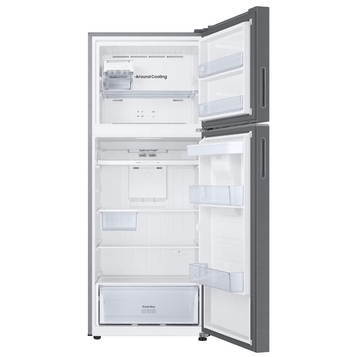 Refrigeradora Samsung 14pc RT42DG6734S9AP color silver  WiFi inteligente integrado dispensador de agua