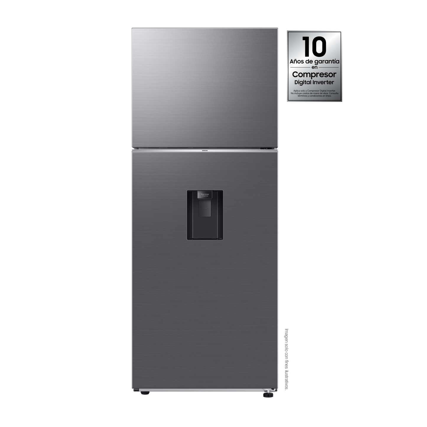 Refrigeradora Samsung 14pc RT42DG6734S9AP color silver  WiFi inteligente integrado dispensador de agua