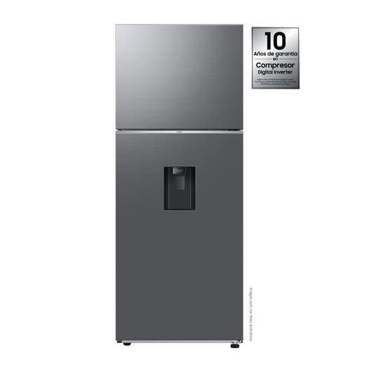 Refrigeradora Samsung 14pc RT42DG6734S9AP color silver  WiFi inteligente integrado dispensador de agua