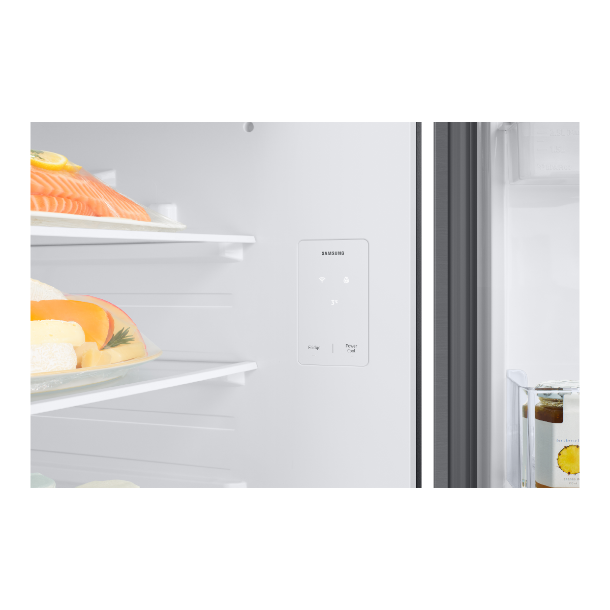 Refrigeradora 18pc RT53DG6224S9AP Samsung Top Mount, WiFi inteligente integrado con dispensador de agua