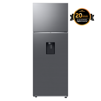 Refrigeradora 18pc RT53DG6224S9AP Samsung Top Mount, WiFi inteligente integrado con dispensador de agua