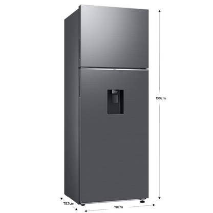 Refrigeradora 18pc RT53DG6224S9AP Samsung Top Mount, WiFi inteligente integrado con dispensador de agua