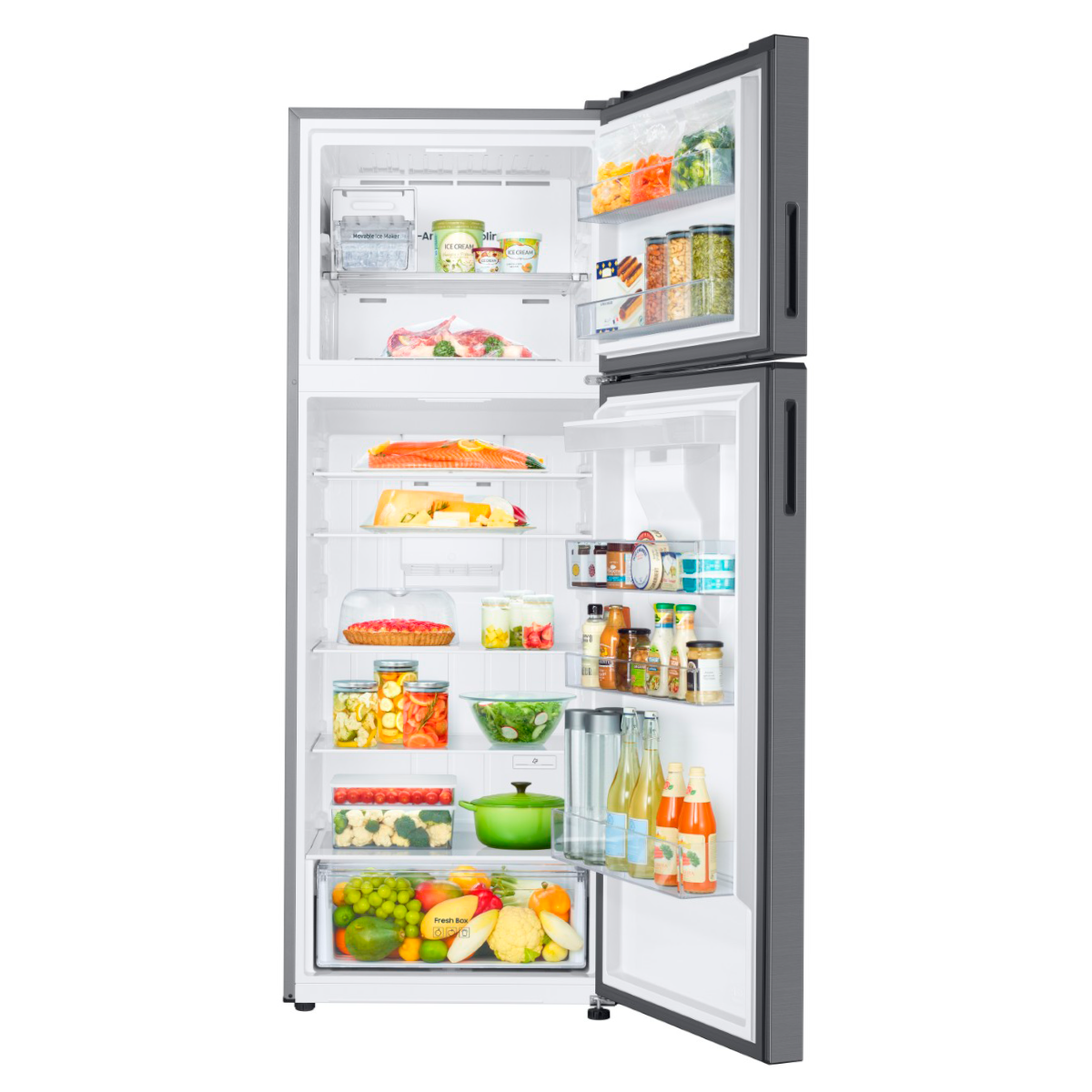 Refrigeradora Samsung Top Mount 18pc RT53DG6224S9AP WiFi inteligente integrado con dispensador de agua