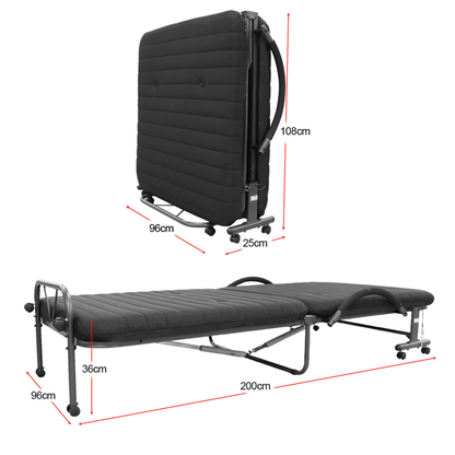 Cama plegable Color negro 090-09-0232