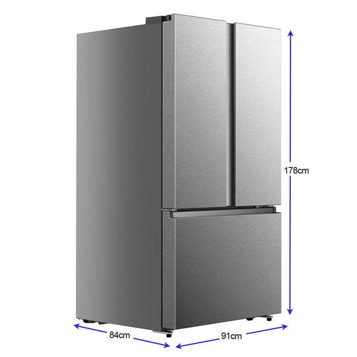 Refrigerador 26pc HRF266N6CSE Hisense Frech door acero inoxidable inverter