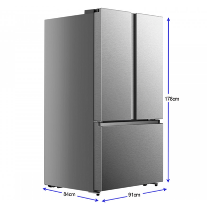 Refrigerador 26pc HRF266N6CSE Hisense Frech door acero inoxidable inverter