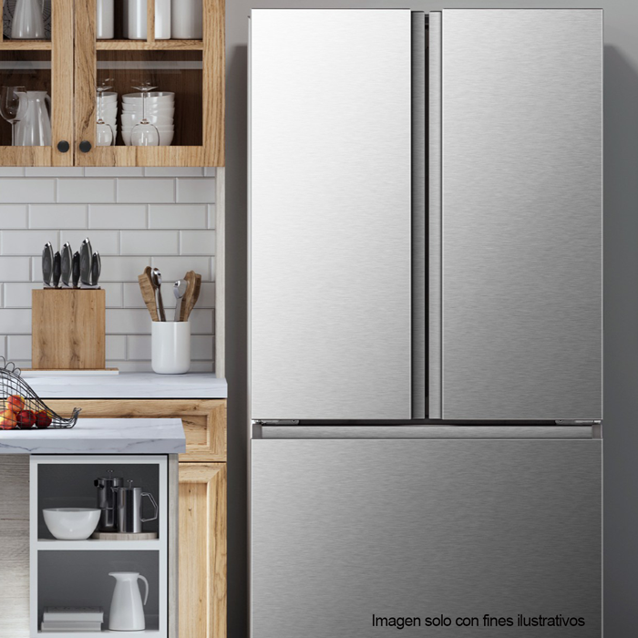 Refrigerador 26pc HRF266N6CSE Hisense Frech door acero inoxidable