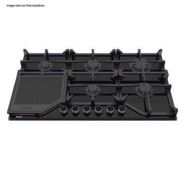 Estufa a gas empotrable de 36" Toscana 91 DRIJA 6 quemadores (SABAF)