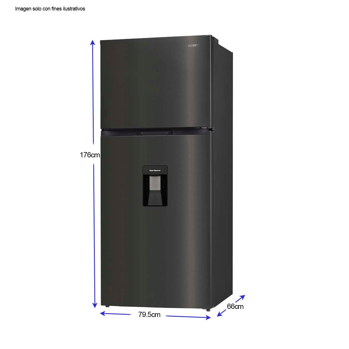 Refrigeradora 18pc RF-18IN81BD  Inverter Top Mount SANKEY