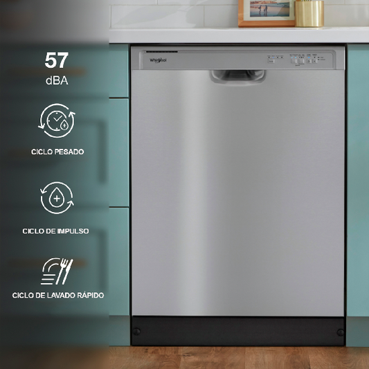 Lavaplatos 24" Whirlpool WDF341PAPM 4ciclos