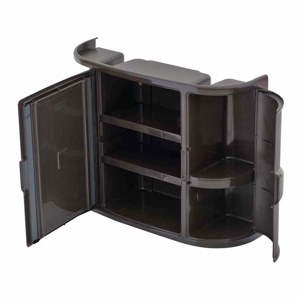 Gabinete con espejo para baño 7668-XP Rimax color wengue