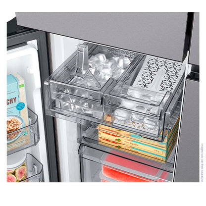 Refrigeradora 4 puertas 23pc RF23DB9650QLAP Samsung con dispensador y ice maker interno