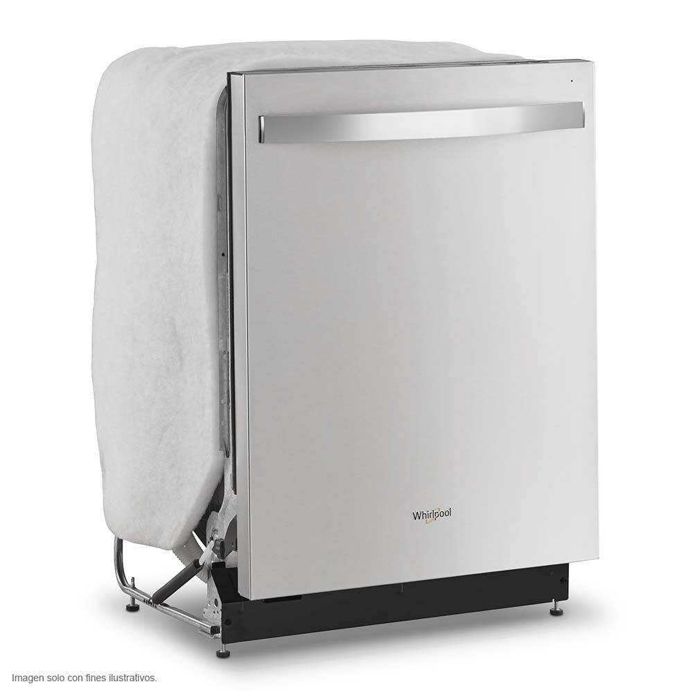 Lavaplatos 24" WDT730HAMZ  whirlpool acero inoxidable, mandos ocultos, tecnología Fan Drying