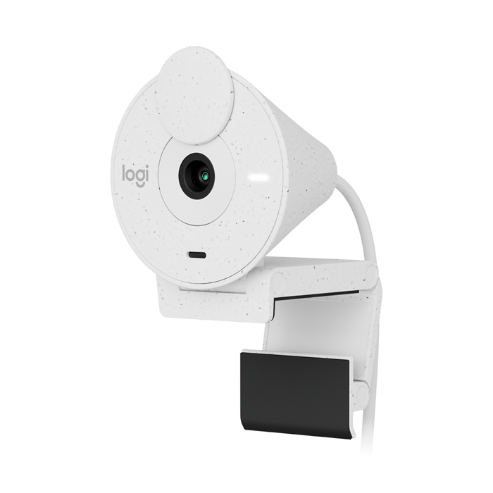Cámara Web Logitech Brio 300. color Blanco crudo.