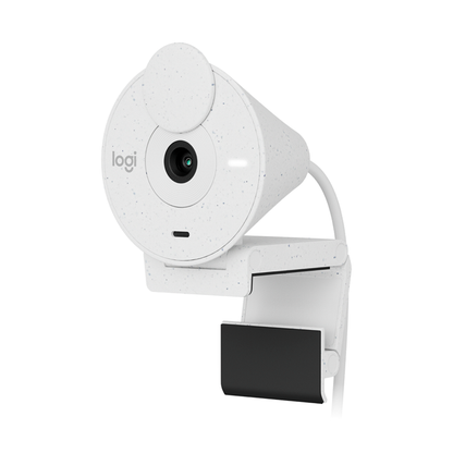 Cámara Web Logitech Brio 300. color Blanco crudo.