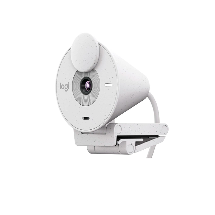 Cámara Web Logitech Brio 300. color Blanco crudo.