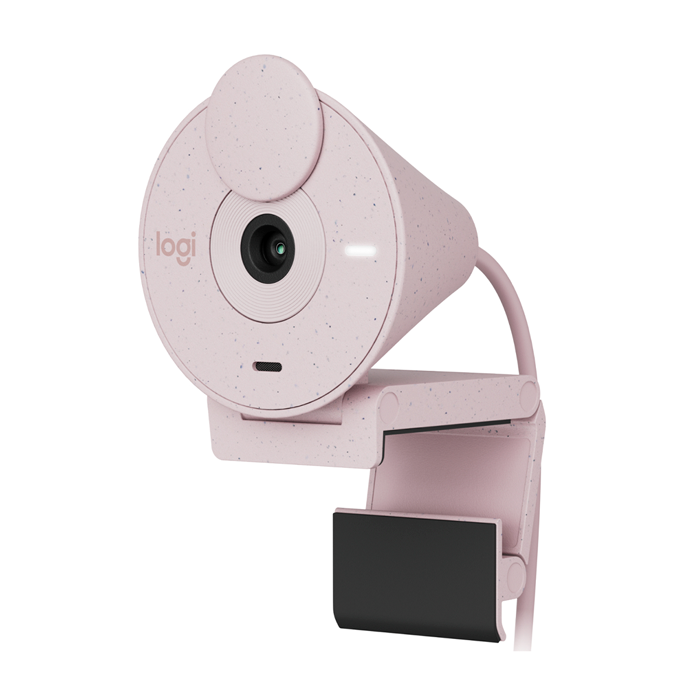 Cámara Web Logitech Brio 300. color Rosado